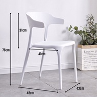 Plastic Chair Kerusi Makan Pemasangan Percuma Dining Chair Elegant Chair PP Material Modern Style Ho