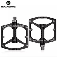 HITAM Selling Rockbros Bearing Pedals Ultralight Black Discount