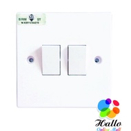 UMS 2 gang 1 way flush switch (202-1W)