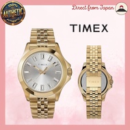 Timex TW2V79800 Women's Quartz Watch – Gold Stainless Steel Band, Silver Dial