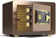 Waterproof Digital Safe Box,Security Safe Box, Safes For Home Security, Fingerprint Key Lock Electronic Storage Cabinet Cash Box3525 25Cm Safebox
