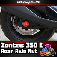 Zontes 350E Axle Nut  Rear Axle Fork Cap Nut Cover Wheel Axle Slider Screw Decoration Zontes 350D 35