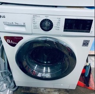 洗衣機 LG 樂金 前置式洗衣乾衣機 (8kg/5kg, 1400轉/分鐘) 二手電器/傢俱/傢俬/家電/家庭用品/搬屋/家俬/拆舊/家具/新款/時尚/安裝/貨到付款/保用/送貨/家庭電器/可用消費券