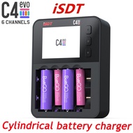ISDT C4 EVO Smart Battery Charger With Type-C QC3.0 Output for AA AAA Li-Iond