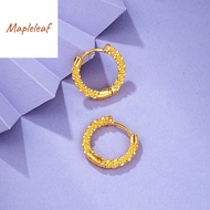 Original pure Hong Kong Gold 916 gold gypsophila earrings earrings