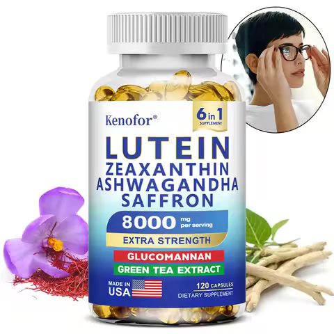 Lutein and Zeaxanthin Capsules, Essential Eye Vitamins & Vision Health, Reduce Eye Fatigue, Dietary 