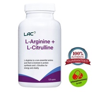 LAC L-Arginine + L-Citrulline (120 caplets)