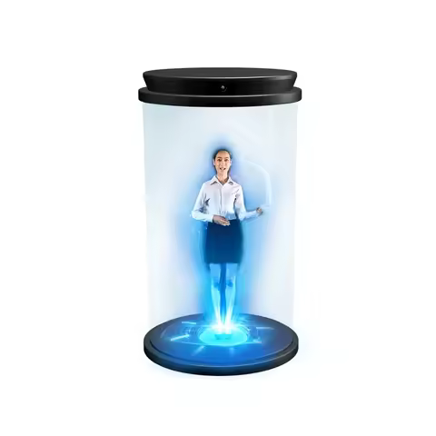 HoloTube Interactive Holograms 5.5inch Small Advertising Light Box 3D Digital Screen