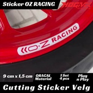 OZ RACING Motorcycle Rim Sticker Oracal Material