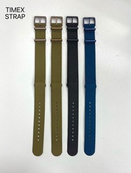[包平郵 ] Timex 20mm 雙層尼龍錶帶 nato strap Nylon Strap 尼龍錶帶 尼龍帶 軍綠色錶帶 黑色 Navy Black Strap