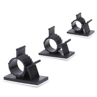 100Pcs 3 Sizes Adjustable Multipurpose Self-adhesive Cable Clips Wire Clamps Cord Holders Cable Orga