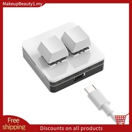 Custom Mini Keyboard 2 Key RGB Macro OSU Keypad Programmable Mechanical Keyboard for Gaming Working,