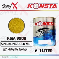 KONSTA NC METALLIC SPARKLING GOLD MET 9908 / EMAS METALIK #9908 1 LITER - CAT DUCO