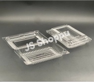 BENXON L02H Kuih Container with Lock (50pcs±) Disposable Plastic Clear Bakery Container/Bekas Kuih/2