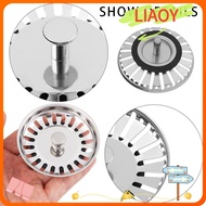 LIAOY Sink Strainer 304 Stainless Steel 79mm Dish basin cover Basket Drainer