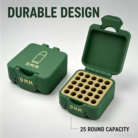 9mm Tactical Ammo Pouch 25-Round Durable Pistol Ammo Pouch Convenient and Quick Compatible with G17