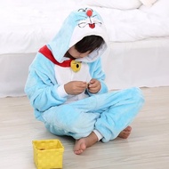 Onesie DINOSAUR DINO KIDS CHILDREN'S COSTUME DORAEMON PAJAMA NOBITA WARM SOFT COSPLAY Z1O1