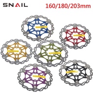SNAIL [SNAIL] Aluminum Alloy Floating Disc Brake Disc 160 180 203mm International Six-Hole Hydraulic