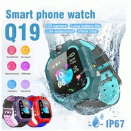 Kids Smart Watch Q19 Waterproof Swimming Photo Touch Screen 360° Rotation Flip Phone Watch LBS Position Student Smart Watch