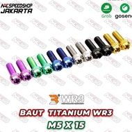 Promo WINDSHIELD CALIPER BOLT WR3 M5X15MM WIND SHIELD BOLT WR3 Discount