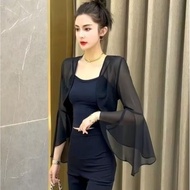 Chiffon Cardigan Efeline Chiffon Cardigan/ Long Sleeve Cardigan/ Chiffon Cardigan Chiffon Bolero/