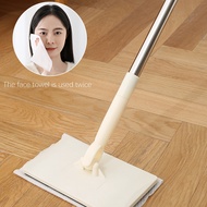 360° Rotating Head Hands-Free Mini Mop Reusable Floor Cleaning Mop For All Type Face Towels
