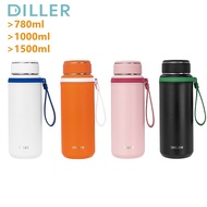 Sunny Diller Large Thermos Bottle Stainless Steel Temperature Retention For 24 Hours Vacuum Flask ML