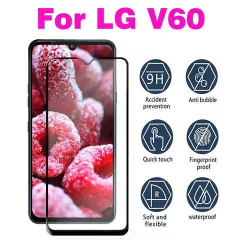 3D Full Glue Tempered Glass For LG V60 Full Cover 9H Protective film Screen Protector For LG V60 Thi
