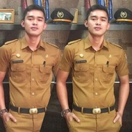 Brown Civil Servant Uniform Suit - ASN Shirt - Male Civil Servant Uniform