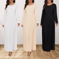 MARCIA Inner Jubah Abaya / Long Inner / Kaftan / Muslimah Long Inner Dress Super Soft & Cooling Fabr