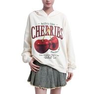 Aelfric Eden Women Cherries Graphic Print Hoodie Oversized Streetwear Hoodies Sweatshirt