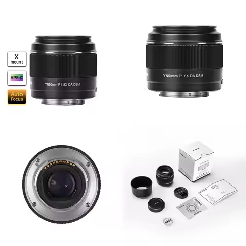 YONGNUO YN50mm F1.8X DA DSM Fujifilm XF Mount Autofocus Mirrorless Lens for Fuji Fujifilm X-Mount X-