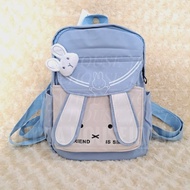 Blue Black Rabbit Backpack Rabbit Friend Bag Rabbit Carrier Bag