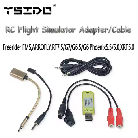 RC Simulator Dongle Wireless Cable 2.4G PPM Flight USB RealFlight Freerider FMS XTR PHOENIXRC G7/G6/
