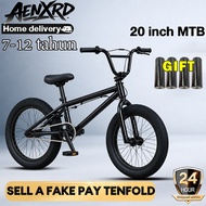 AENXRD BMX basikal budak 7-12 tahun Basikal lelaki putaran 360 °（20 inch）