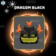 3D Printed Dragon Black Fruit Blox Fruits Model - Cool Decorative Toy