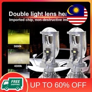 KEIN H4 Led HS1 Tricolor Mini Projector Lens HB2 9003 car Headlight Motorcycle Hi/Lo Beam Conversion