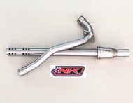 NKracing (คอท่อพร้อมใส้ท่อ) ขนาด1.1นิ้ว (28มิล) w-125 วาฬLED ปี2012-2020+