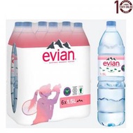 Evian 法國依雲天然礦泉水-原箱 6x1.5公升 (新舊包裝隨機發送)