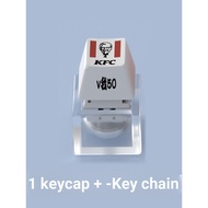 [Just Keycap] Cartoon Keycap Front Side Engraved Keycap KFC KFC Keyboard Cap+Luminous Decompression 