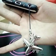 潮流百貨愛的厘米佟麗婭同款飛機手機鏈鑰匙扣掛件小禮品金屬紀念品刻logo