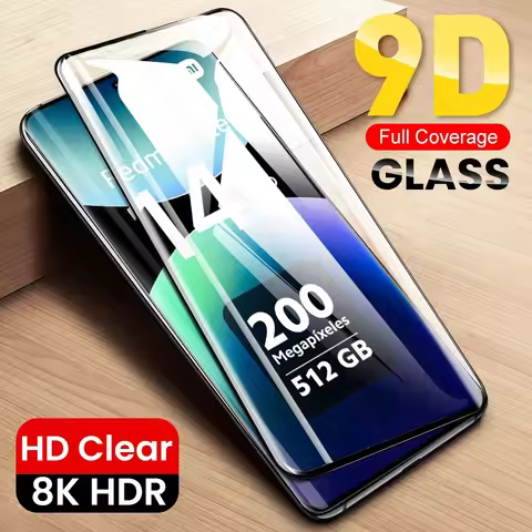 9D Tempered Glass Case For Redmi Note 14 15 Pro 5G 4G Protective Glass Redmy Note14 Note15 Pro+ Pro 