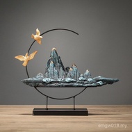 Home Opening Crafts Decoration Wine Cabinet Landscape Office Gifts Zen Desktop TV Cabinet Tea Room D