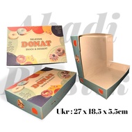 Laminated KRAFT Donut BOX/Donut BOX Size 6pcs - MIN OLDER 20pcs