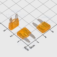[20 Pieces]- Orange Mini Blade 5A 32V Motorcycle and Car Fuse