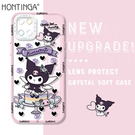 เคส Hontinga สำหรับ Samsung Galaxy Note 10 Lite Note 10 Plus 5G เคส S10 Plus S10 + Note10ใสเคสใสลายการ์ตูนน่ารัก Kuromi เคสยางซิลิโคนนิ่มคลุมทั้งหมดเคสด้านหลังเคสโทรศัพท์แบบนิ่ม