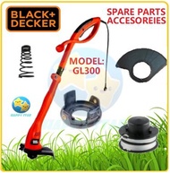 BLACK AND DECKER GL260 GL300 GRASS TRIMMER SPARE PART STRING CUTTER GL300-XD GL300-B1 GL260-XD GL260-B1 CAP STRING GUARD SPAREPART ACCESSORIES LINE COVER REFILL NYLON SPOOL LINE GL300 GL 300 BLACK DECKER