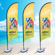 Customized Advertising Promotional Flag Beach Flag Promotional Flag Outdoor Activities Beach