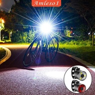 [Amleso1] Bike Lights Front and Back, Warning Lights, Commuting/Road headlight and Easy