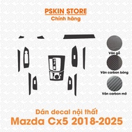 Mazda CX5 Interior decal stickers with matte carbon grain, glossy carbon grain, wood grain, high qua